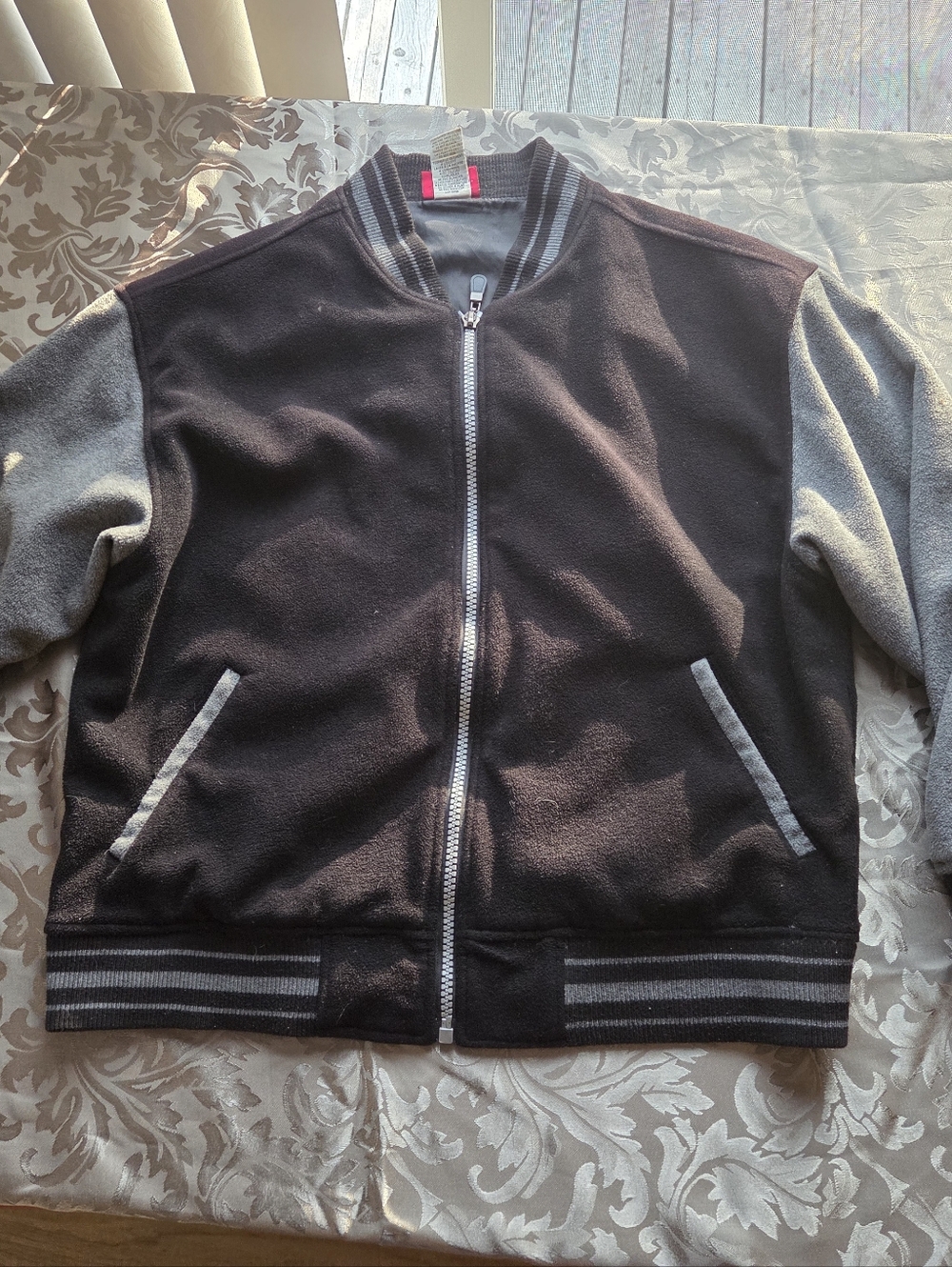 IDC Fleece Varsity Jacket w Hidden Pocket